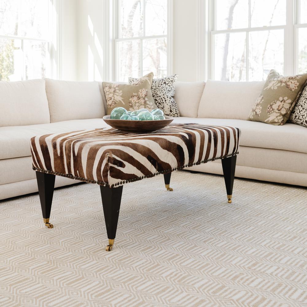 Contemporary Rectangle Area Rug, Beige, 3'6" X 5'6". Picture 13