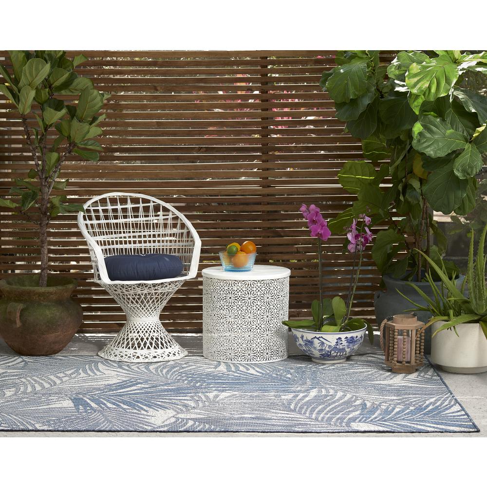 Transitional Rectangle Area Rug, Blue, 4'1" X 6'. Picture 8