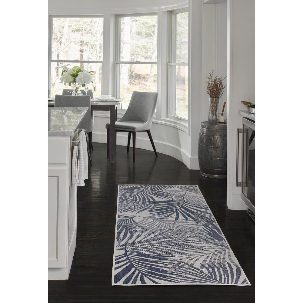 Transitional Rectangle Area Rug, Blue, 4'1" X 6'. Picture 10
