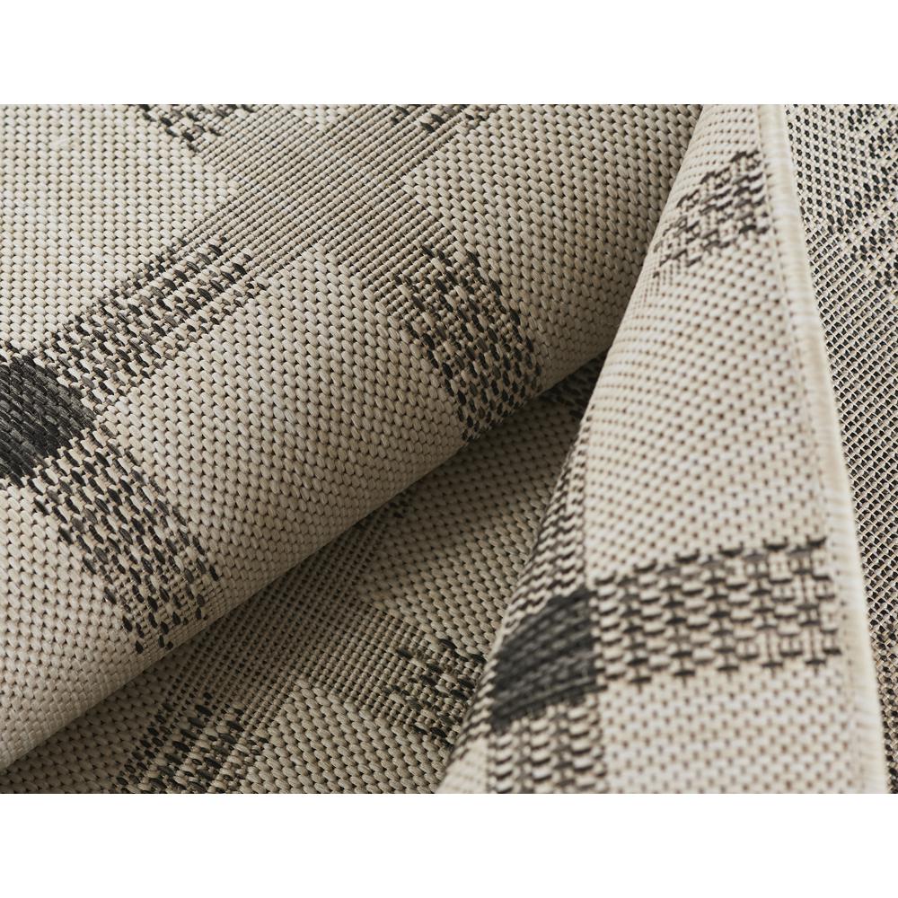 Contemporary Rectangle Area Rug, Ivory, 4'1" X 6'. Picture 6
