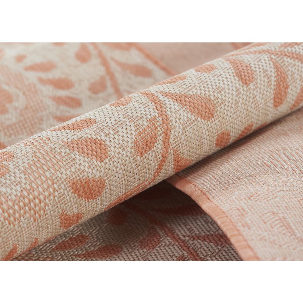 Transitional Rectangle Area Rug, Coral, 4'1" X 6'. Picture 6
