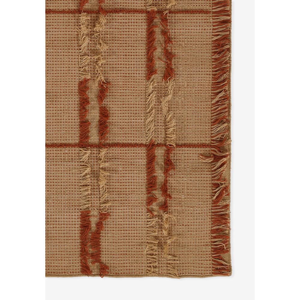 Contemporary Rectangle Area Rug, Terra Cott, 5' X 8'. Picture 2