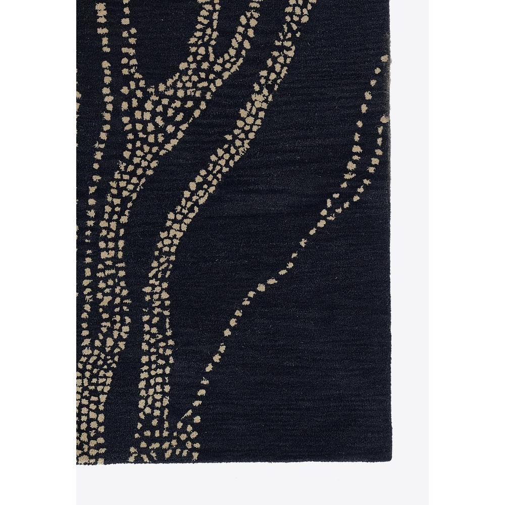 Contemporary Rectangle Area Rug, Navy, 5' X 8'. Picture 2