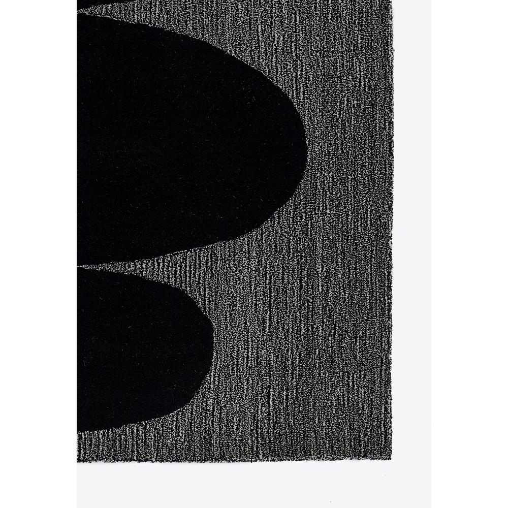 Contemporary Rectangle Area Rug, Black, 5' X 8'. Picture 2
