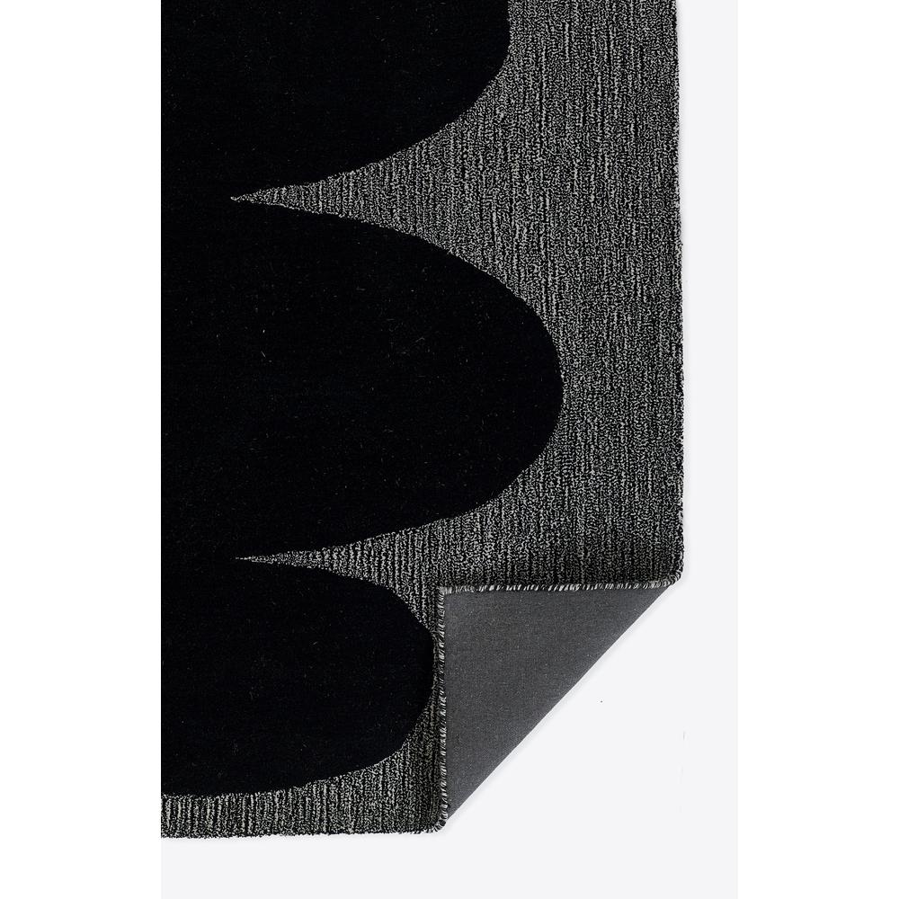 Contemporary Rectangle Area Rug, Black, 5' X 8'. Picture 3