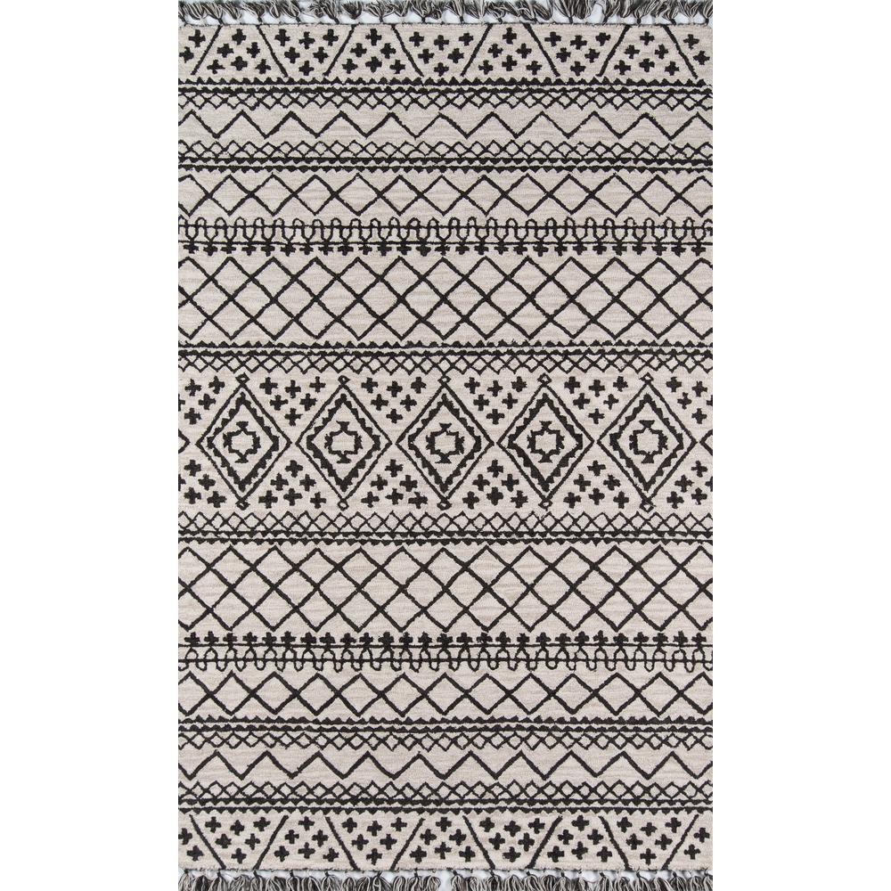 Transitional Rectangle Area Rug, Grey, 5' X 8'. Picture 1