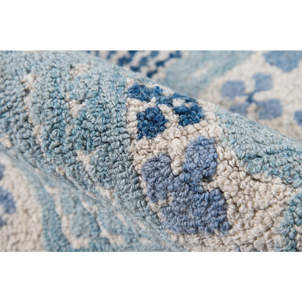 Transitional Rectangle Area Rug, Blue, 5' X 8'. Picture 4