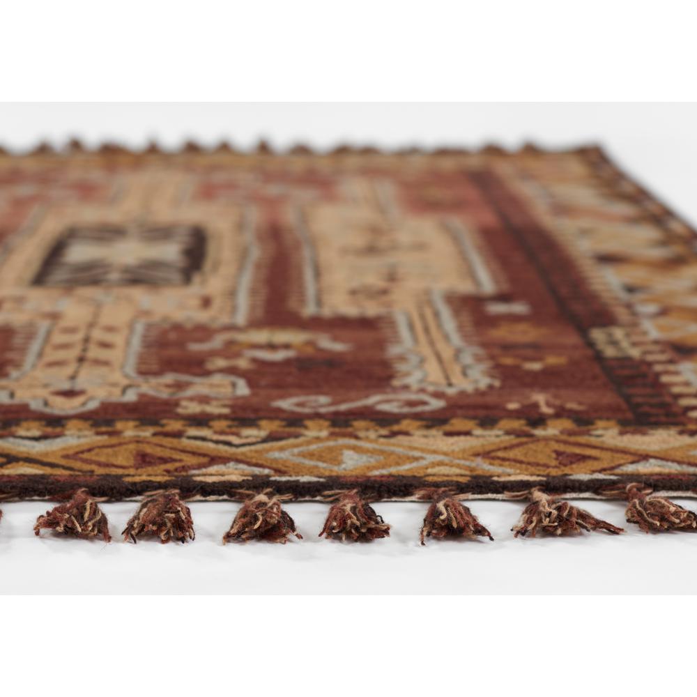 Traditional Rectangle Area Rug, Terra Cott, 5' X 8'. Picture 4