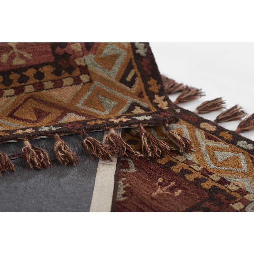 Traditional Rectangle Area Rug, Terra Cott, 5' X 8'. Picture 6