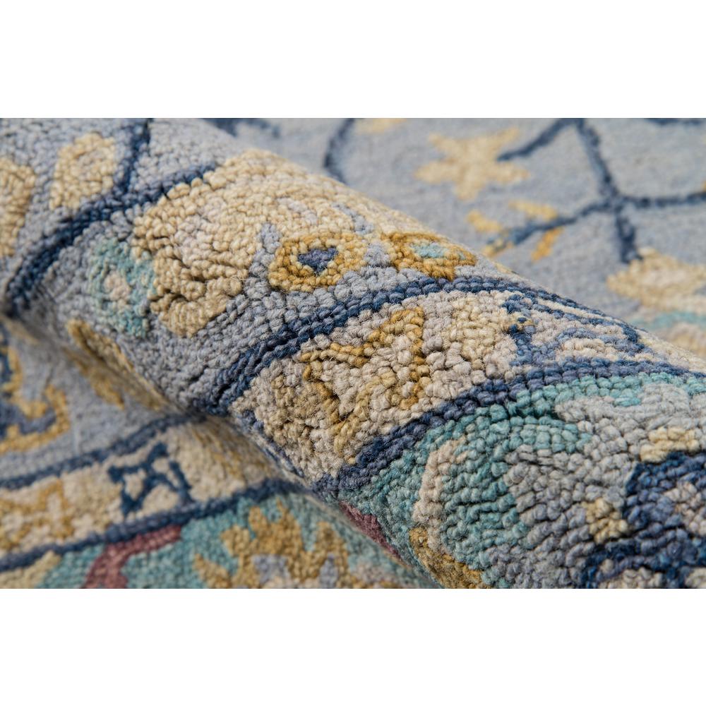Traditional Rectangle Area Rug, Blue, 5' X 8'. Picture 4