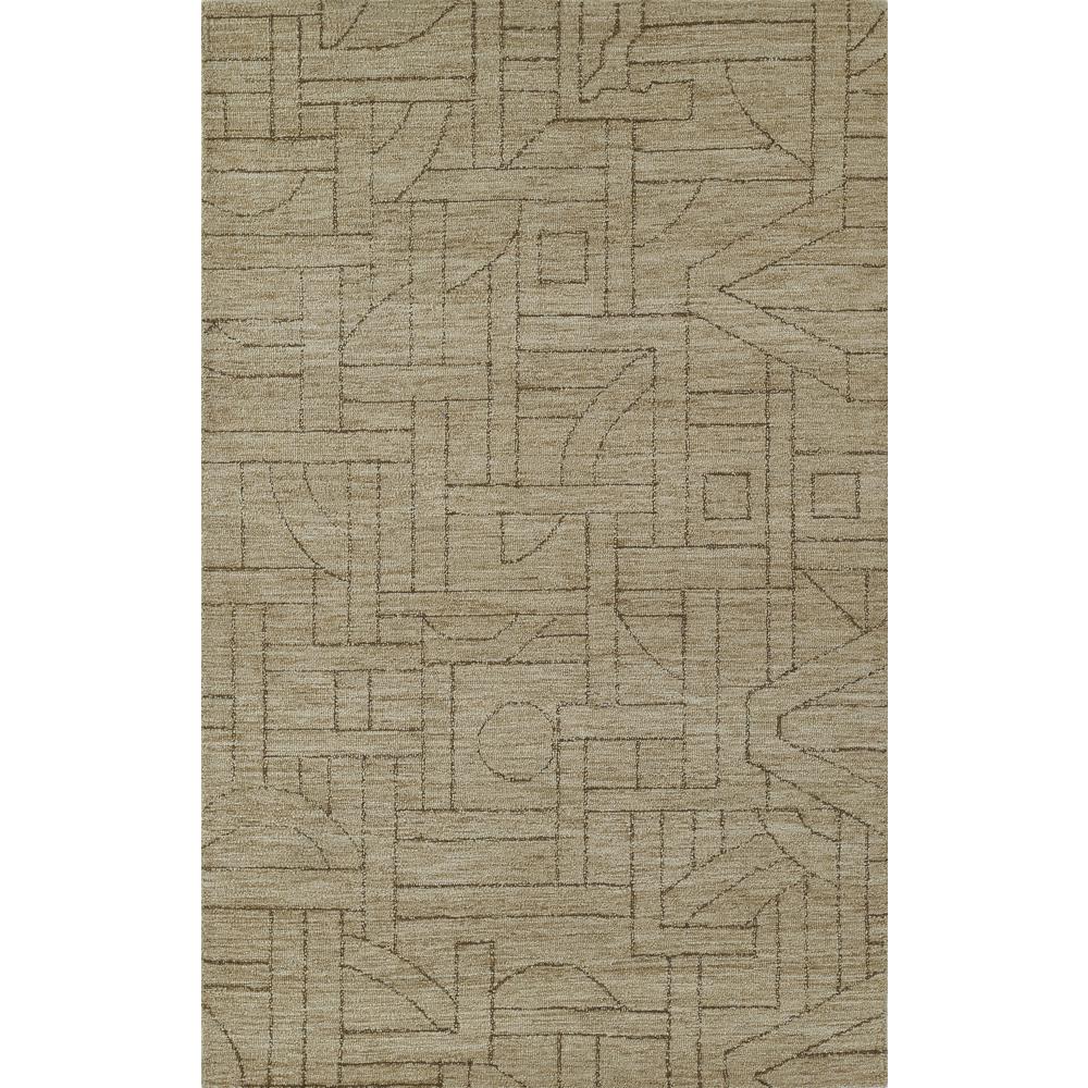 Contemporary Rectangle Area Rug, Natural, 5' X 8'. Picture 1