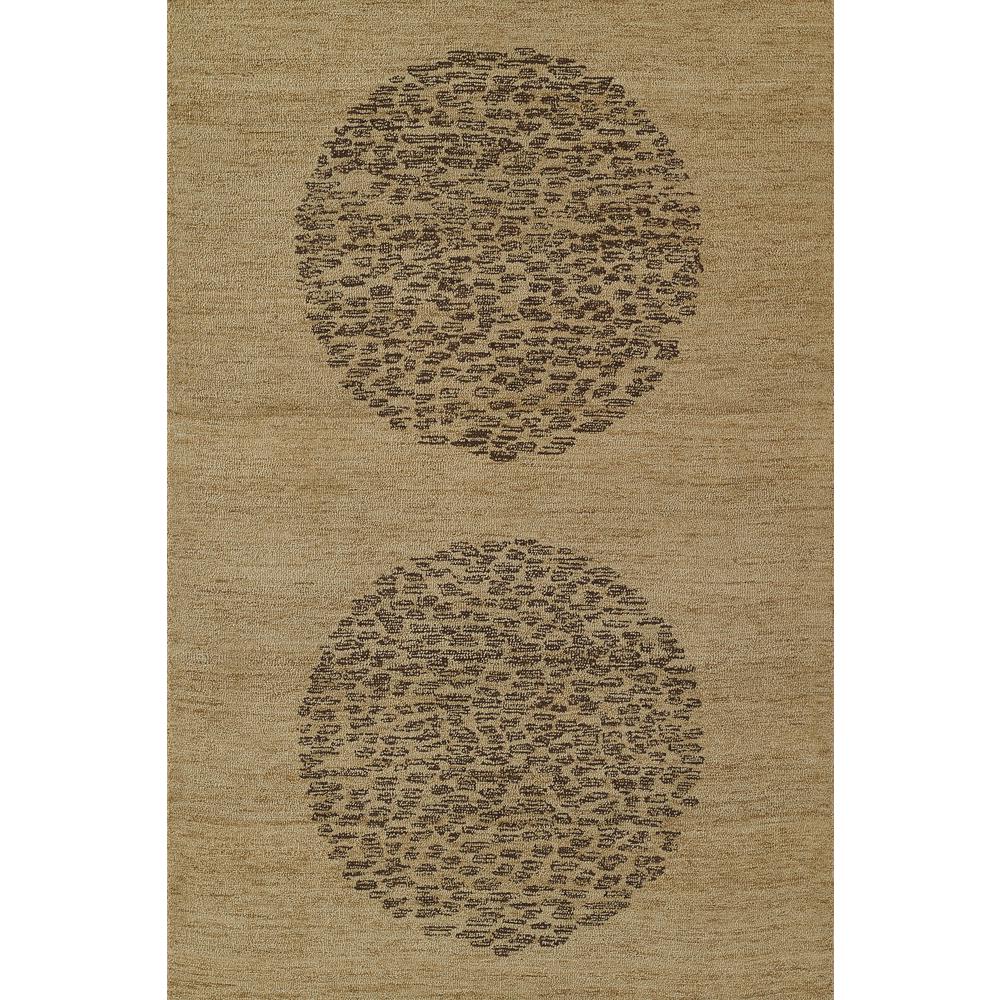 Contemporary Rectangle Area Rug, Natural, 5' X 8'. Picture 1