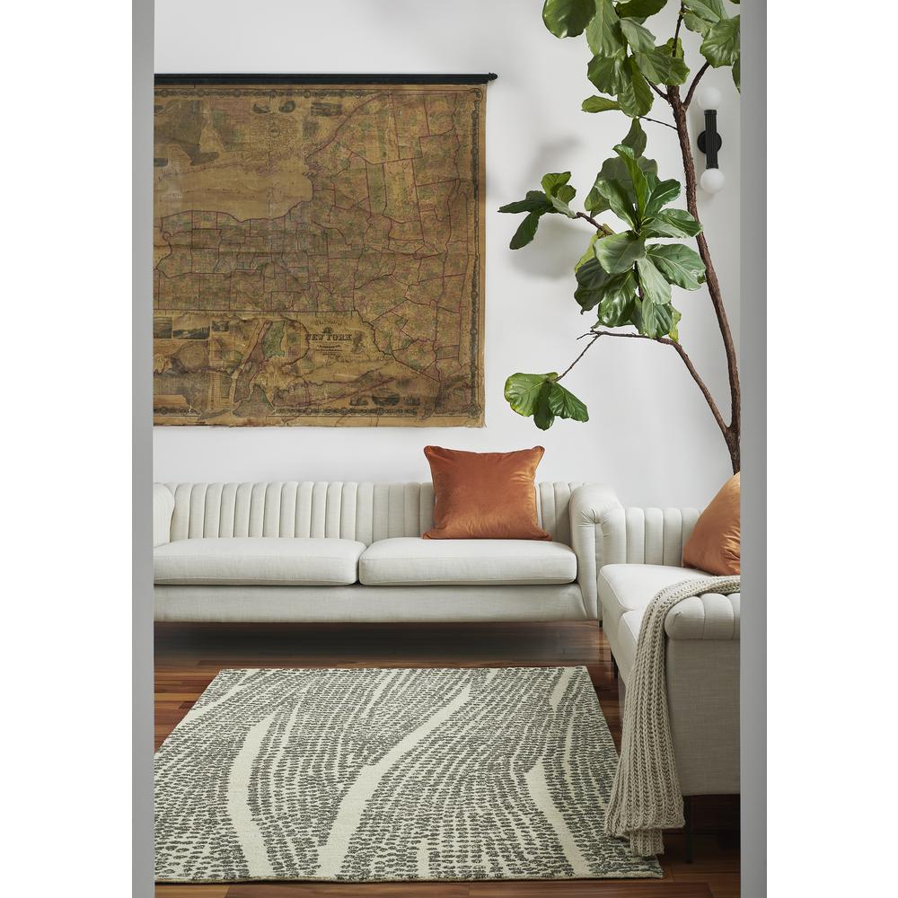 Contemporary Rectangle Area Rug, Natural, 5' X 8'. Picture 9