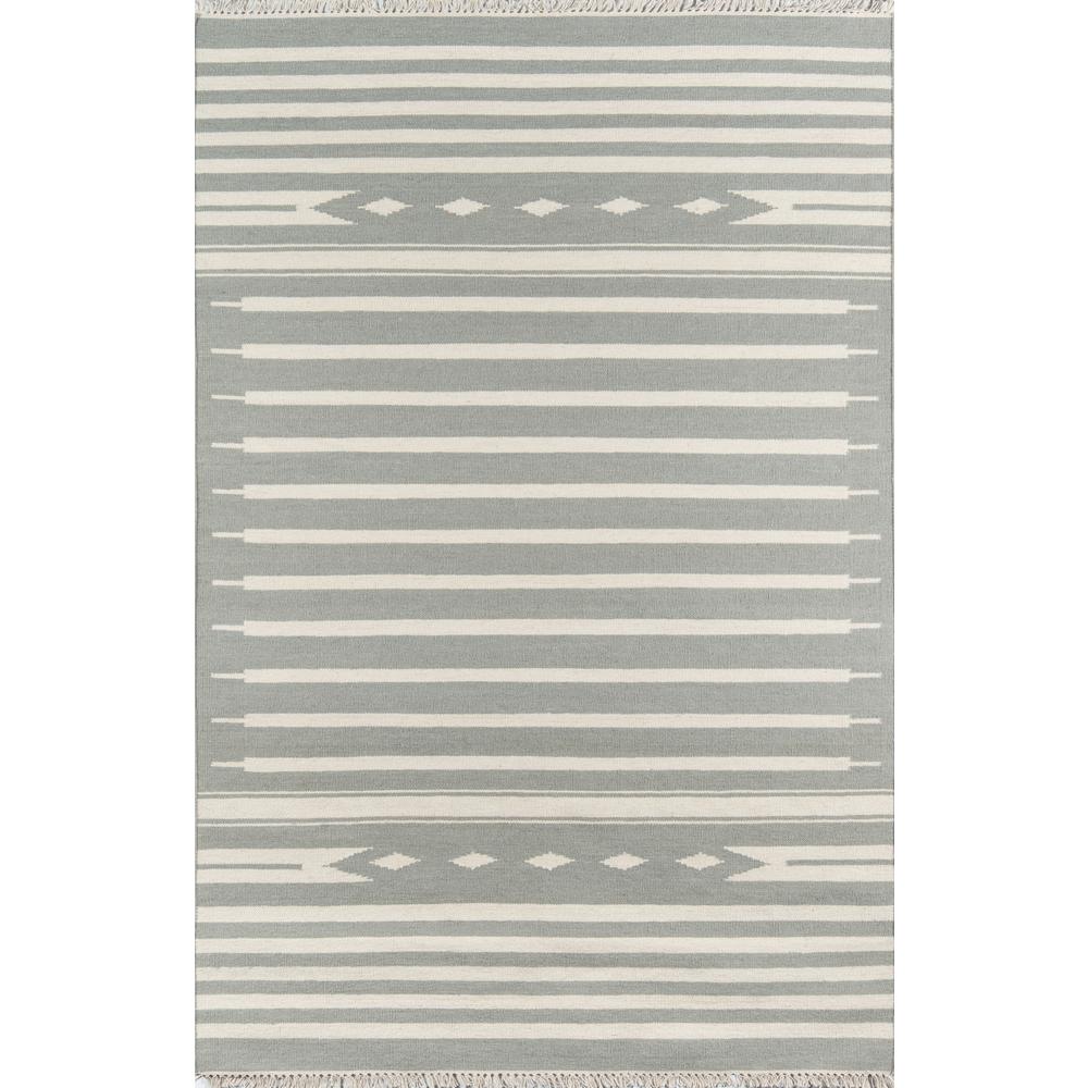 Contemporary Rectangle Area Rug, Grey, 5' X 7'6". Picture 1