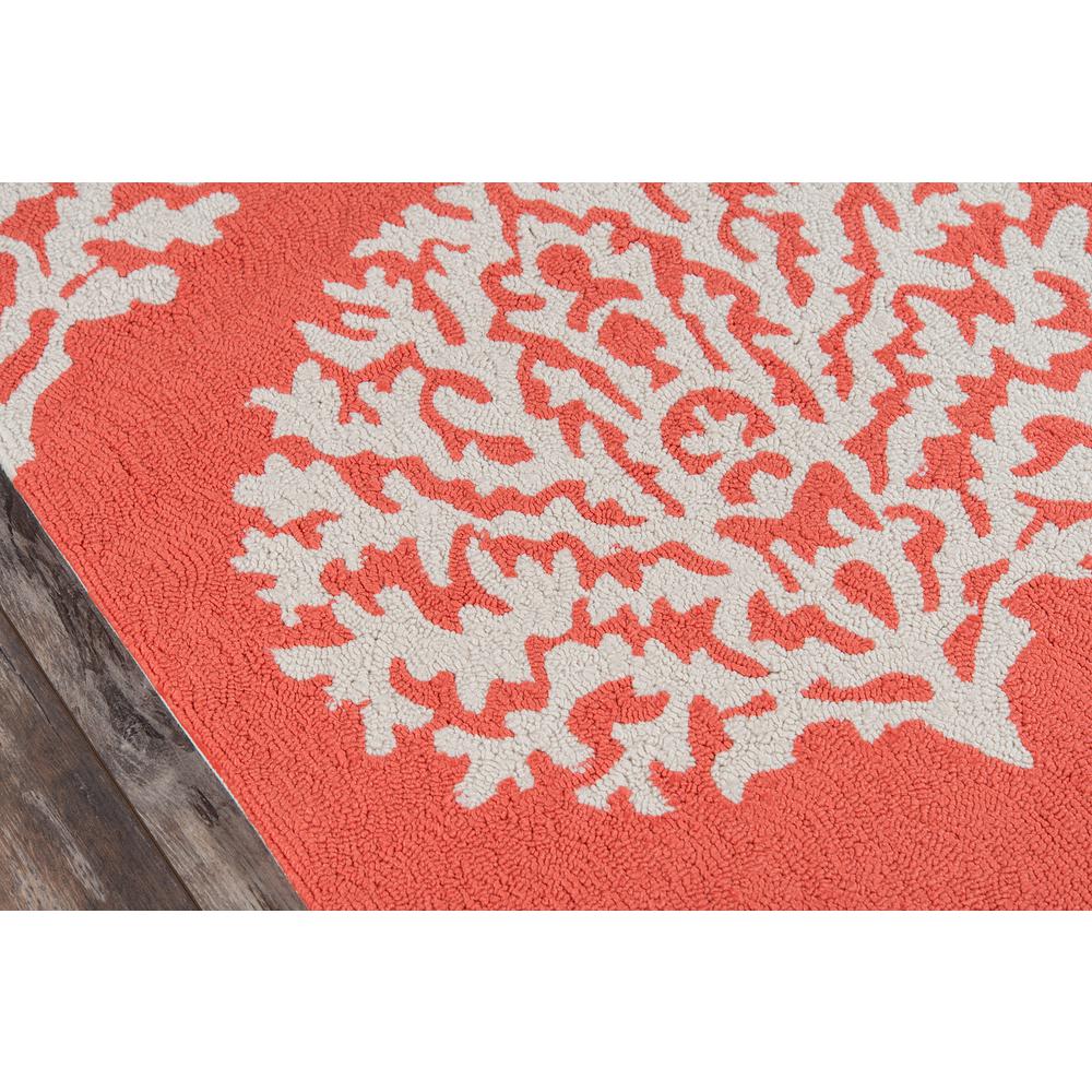 Contemporary Rectangle Area Rug, Coral, 8' X 10'. Picture 3