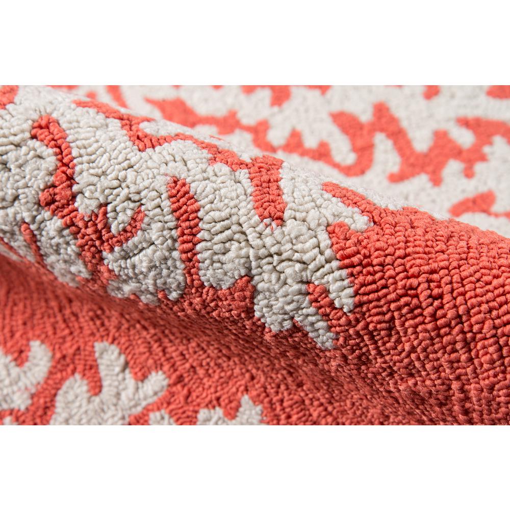 Contemporary Rectangle Area Rug, Coral, 8' X 10'. Picture 4