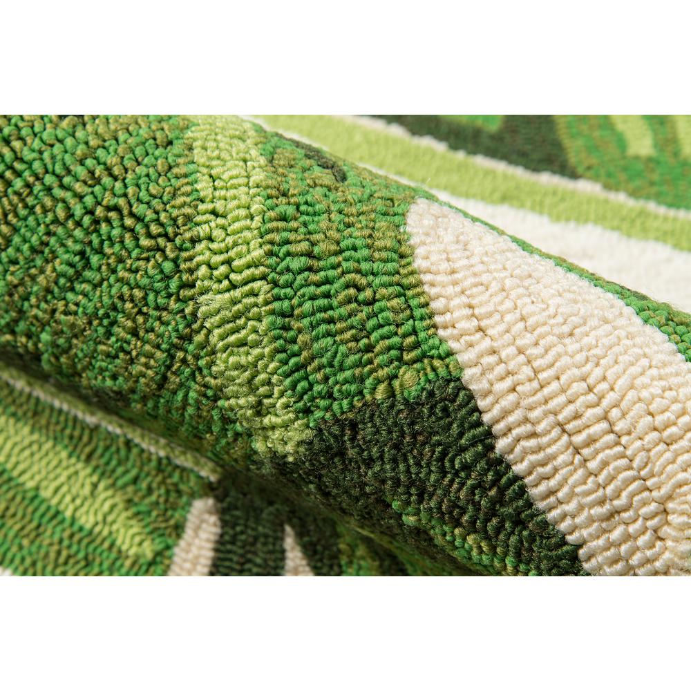 Contemporary Rectangle Area Rug, Green, 8' X 10'. Picture 4