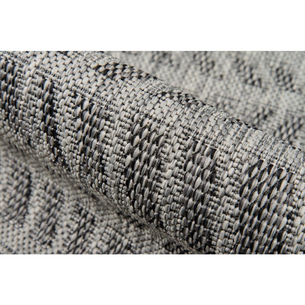 Contemporary Rectangle Area Rug, Grey, 3'11" X 5'7". Picture 4