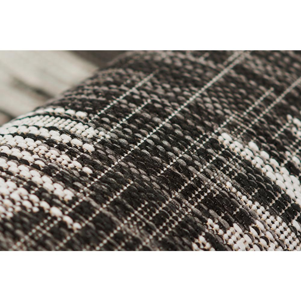 Transitional Runner Area Rug, Charcoal, 2'7" X 7'6" Runner. Picture 4