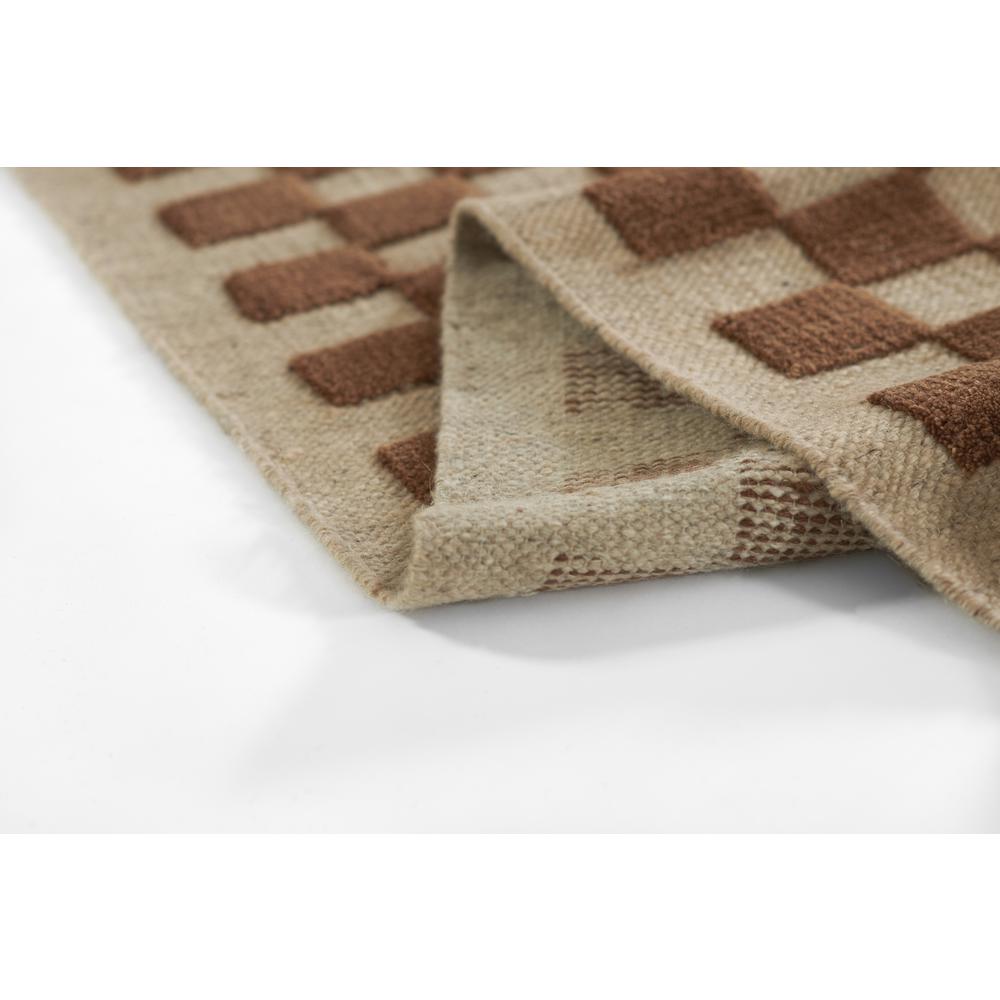 Contemporary Rectangle Area Rug, Brown, 5' X 8'. Picture 9