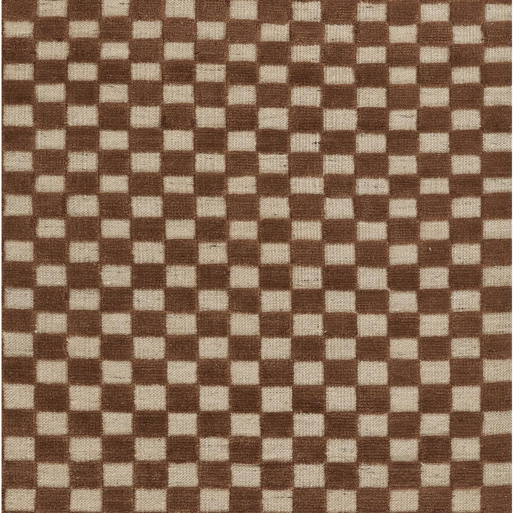 Contemporary Rectangle Area Rug, Brown, 5' X 8'. Picture 6