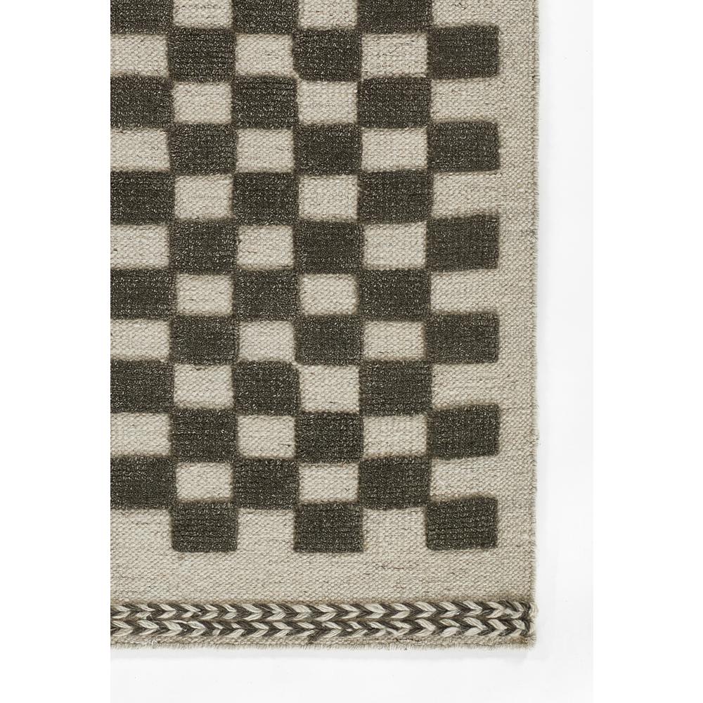 Contemporary Rectangle Area Rug, Charcoal, 5' X 8'. Picture 2