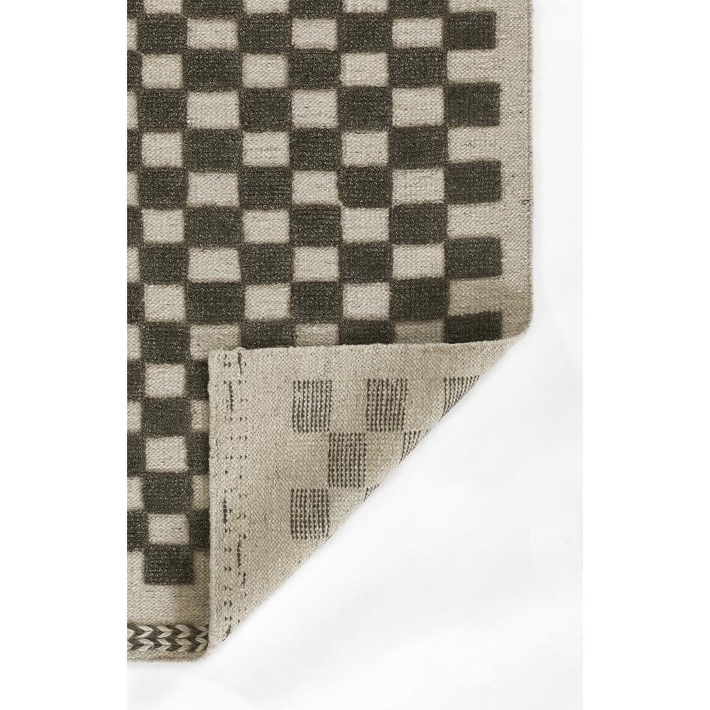 Contemporary Rectangle Area Rug, Charcoal, 5' X 8'. Picture 3
