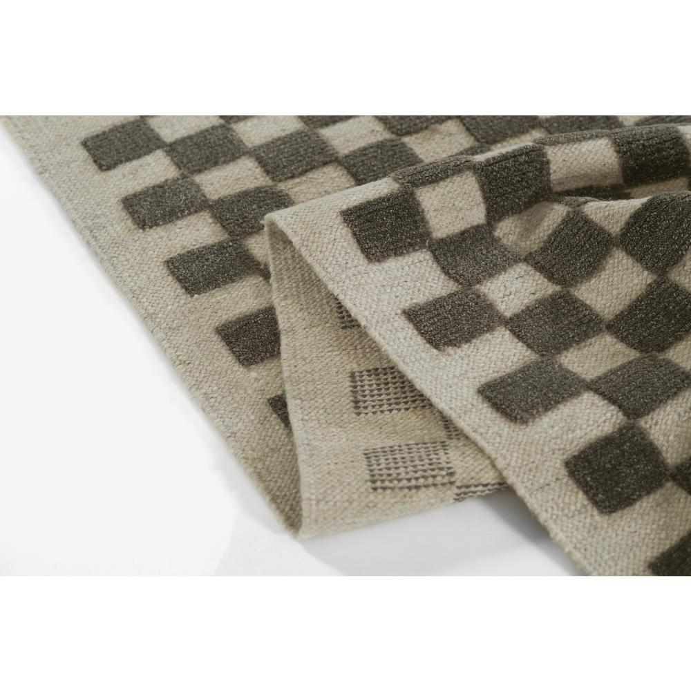 Contemporary Rectangle Area Rug, Charcoal, 5' X 8'. Picture 8