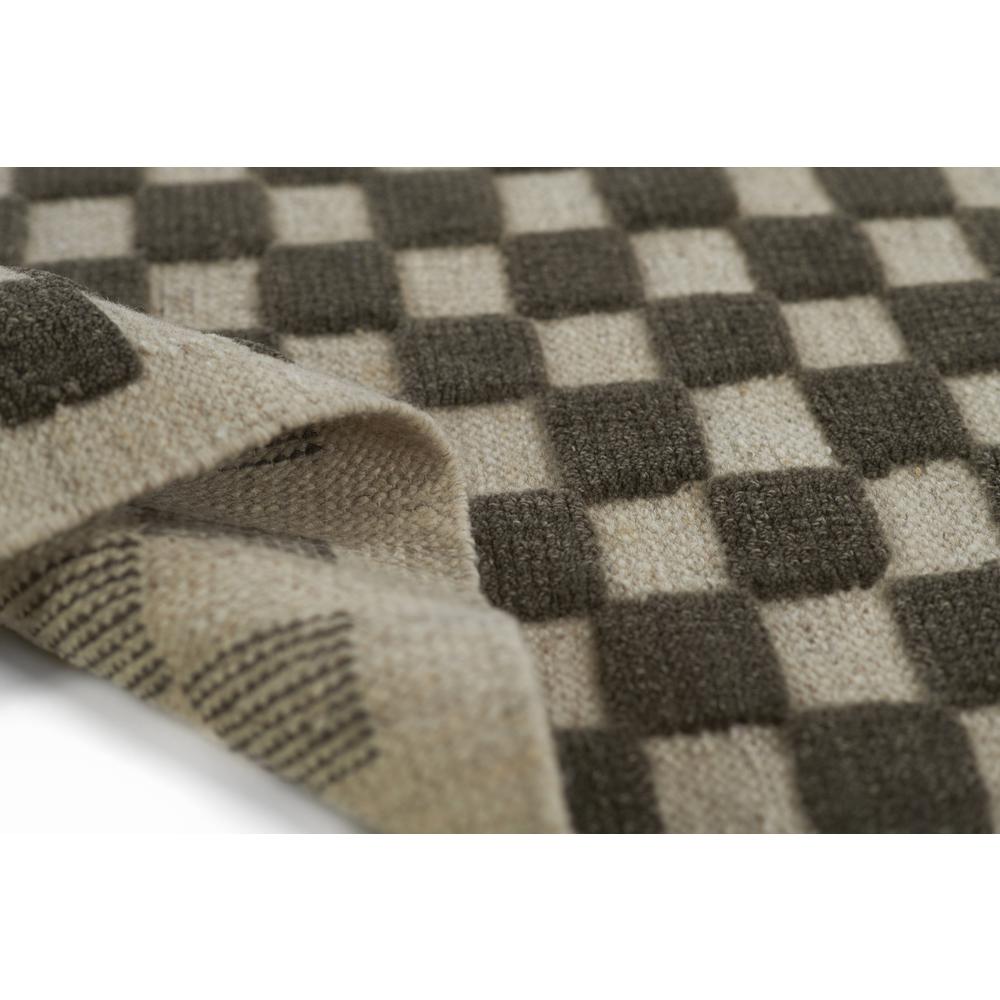 Contemporary Rectangle Area Rug, Charcoal, 5' X 8'. Picture 9
