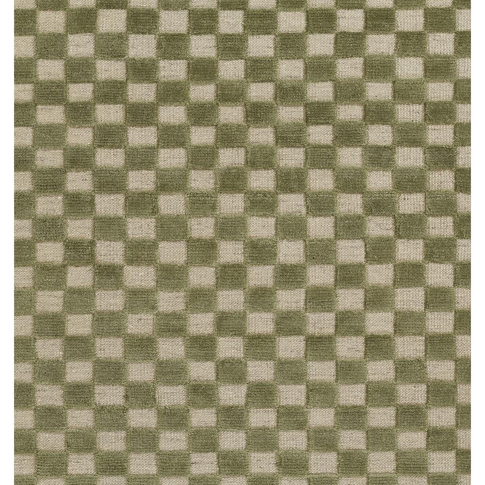 Contemporary Rectangle Area Rug, Green, 5' X 8'. Picture 7