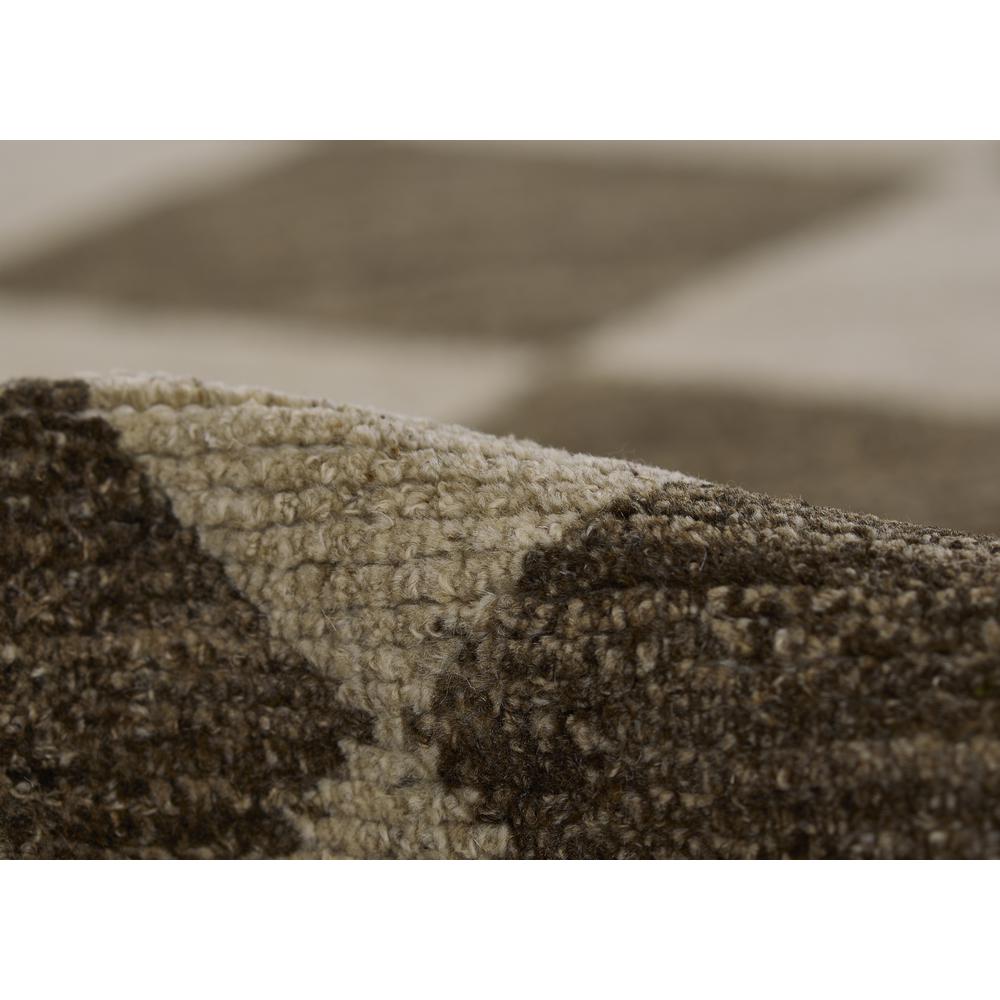 Contemporary Rectangle Area Rug, Brown, 6'3" X 9'. Picture 4