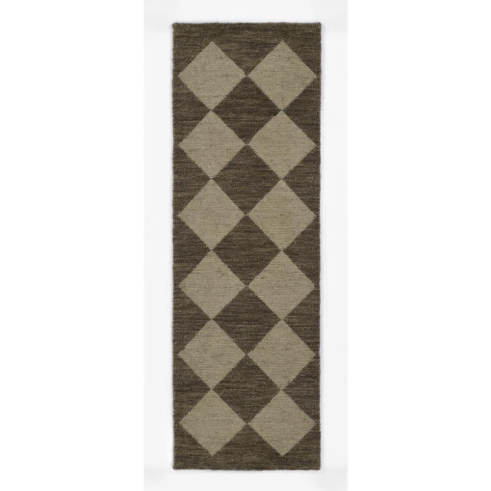 Contemporary Rectangle Area Rug, Brown, 6'3" X 9'. Picture 5