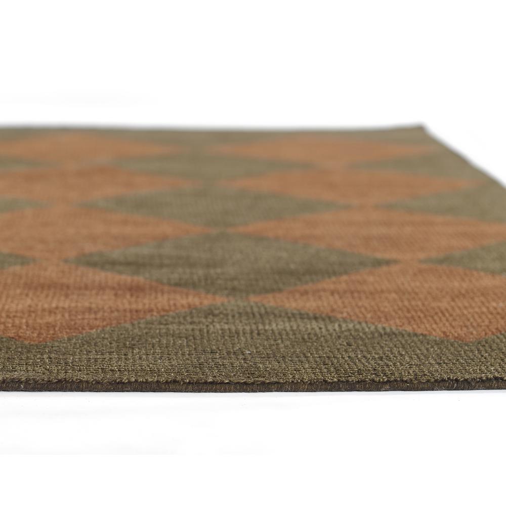 Contemporary Rectangle Area Rug, Copper, 6'3" X 9'. Picture 5