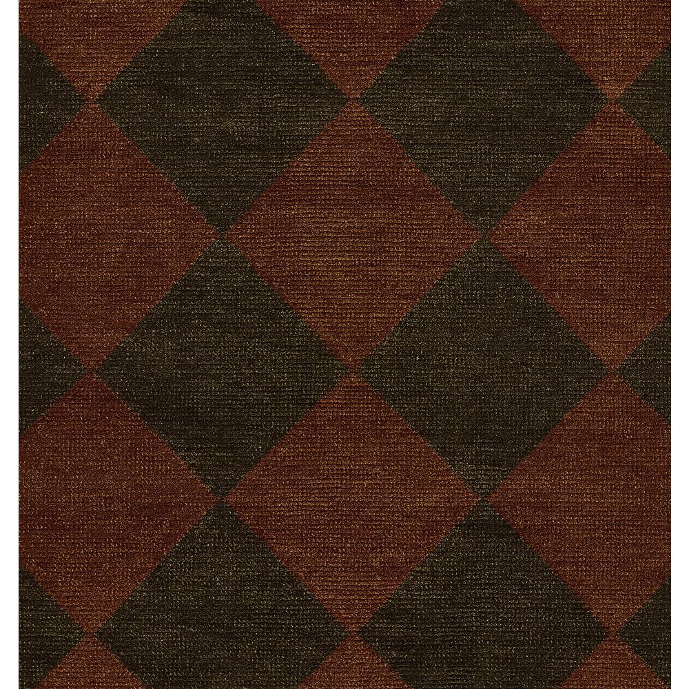 Contemporary Rectangle Area Rug, Copper, 6'3" X 9'. Picture 6