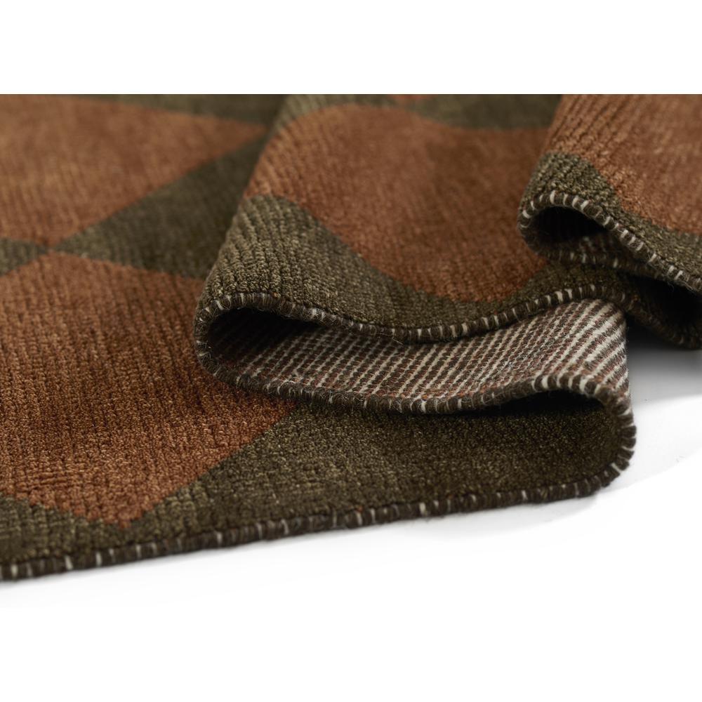 Contemporary Rectangle Area Rug, Copper, 6'3" X 9'. Picture 7