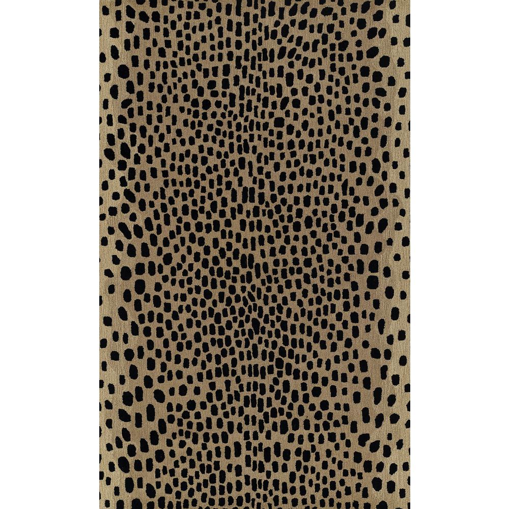 Contemporary Rectangle Area Rug, Beige, 3'6" X 5'6". Picture 1