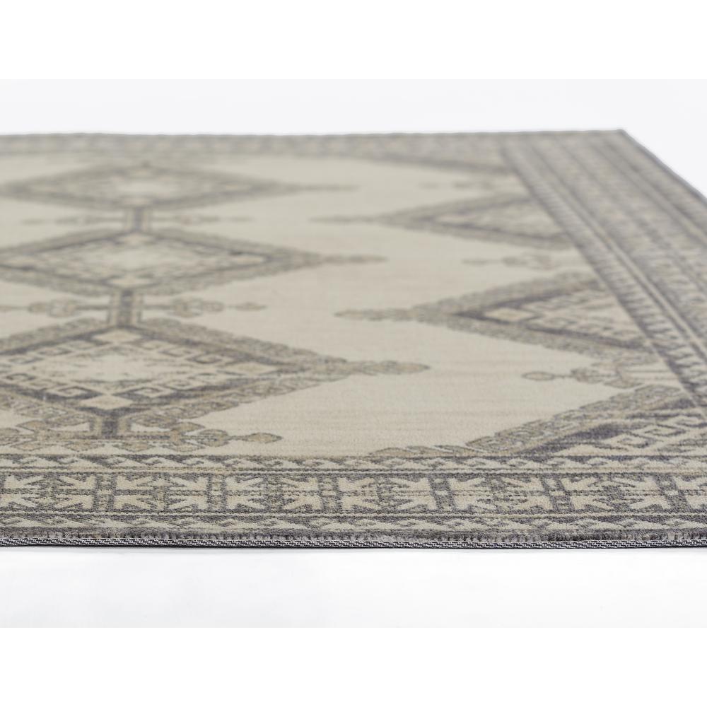 Traditional Rectangle Area Rug, Charcoal, 6'6" X 9'. Picture 6