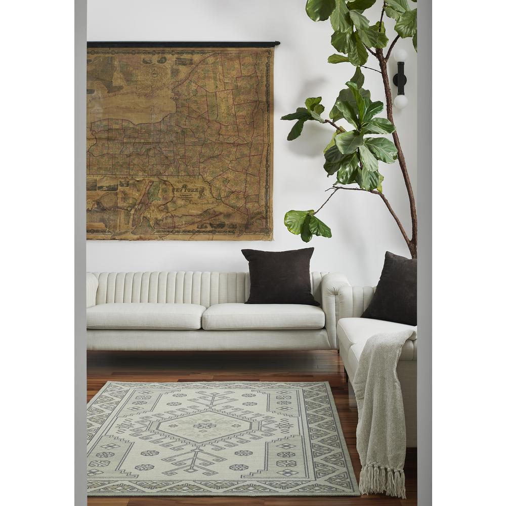 Traditional Rectangle Area Rug, Sage, 6'6" X 9'. Picture 10