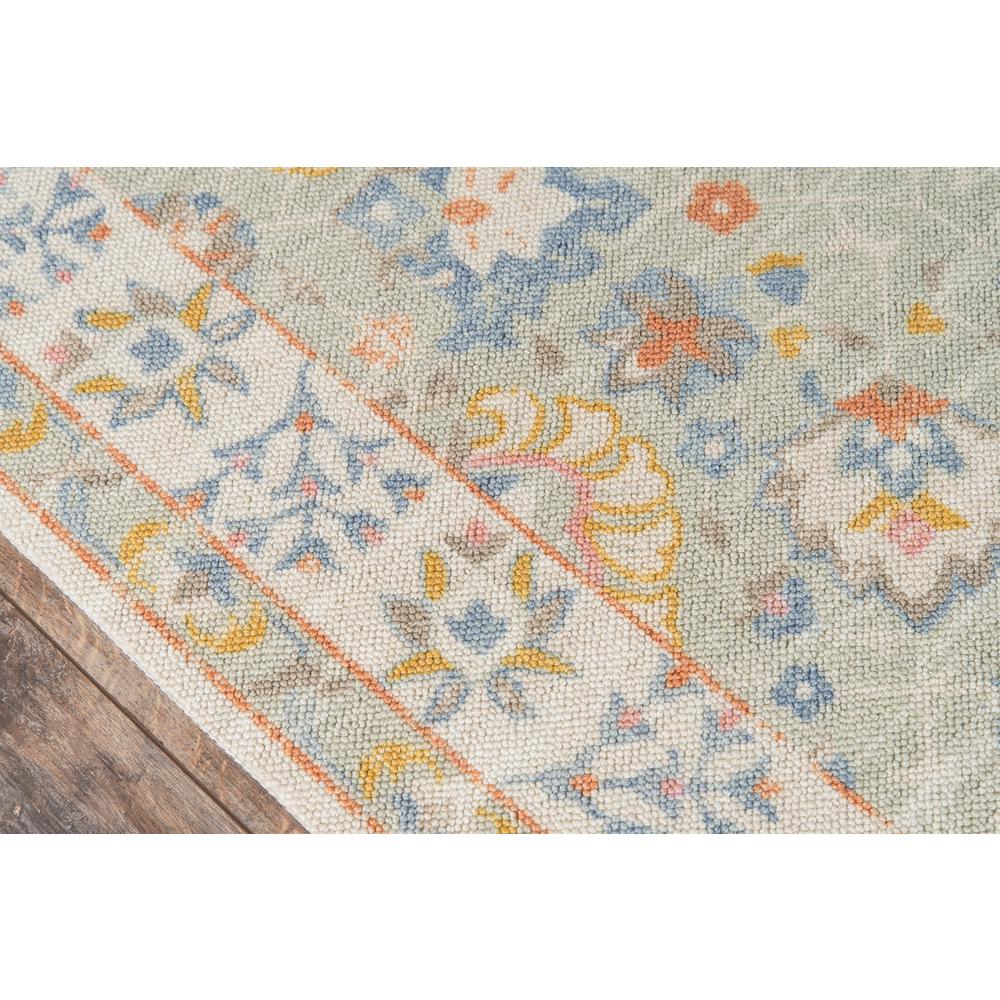 Traditional Rectangle Area Rug, Light Blue, 6'6" X 9'. Picture 3