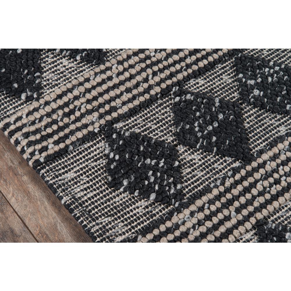 Contemporary Rectangle Area Rug, Charcoal, 6' X 9'. Picture 3