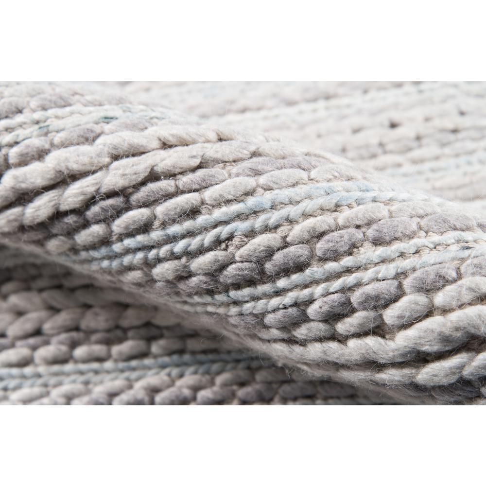 Contemporary Rectangle Area Rug, Light Grey, 6' X 9'. Picture 4