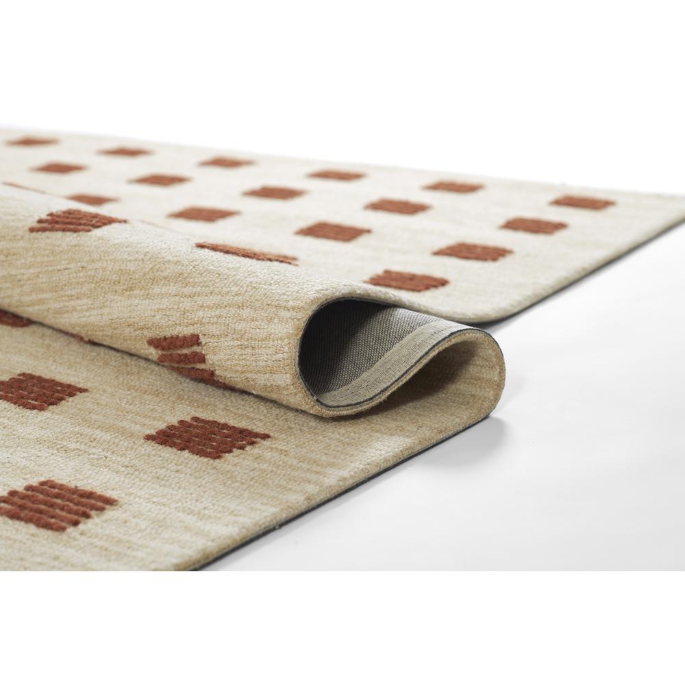 Contemporary Rectangle Area Rug, Rust, 8' X 10'. Picture 9