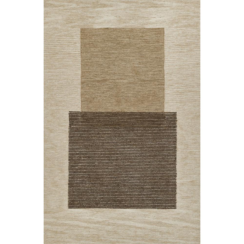 Contemporary Rectangle Area Rug, Brown, 8' X 10'. Picture 1