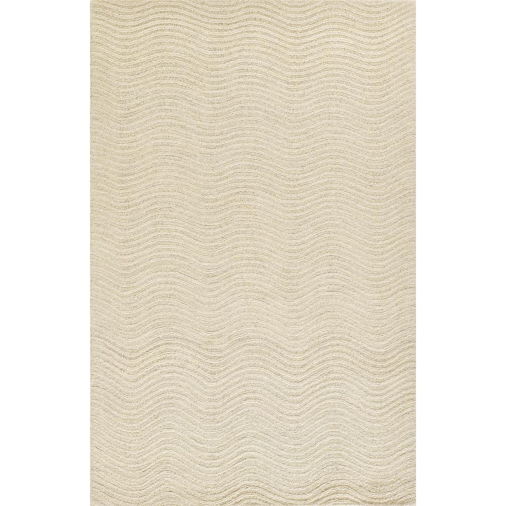 Contemporary Rectangle Area Rug, Ivory, 8' X 10'. Picture 1
