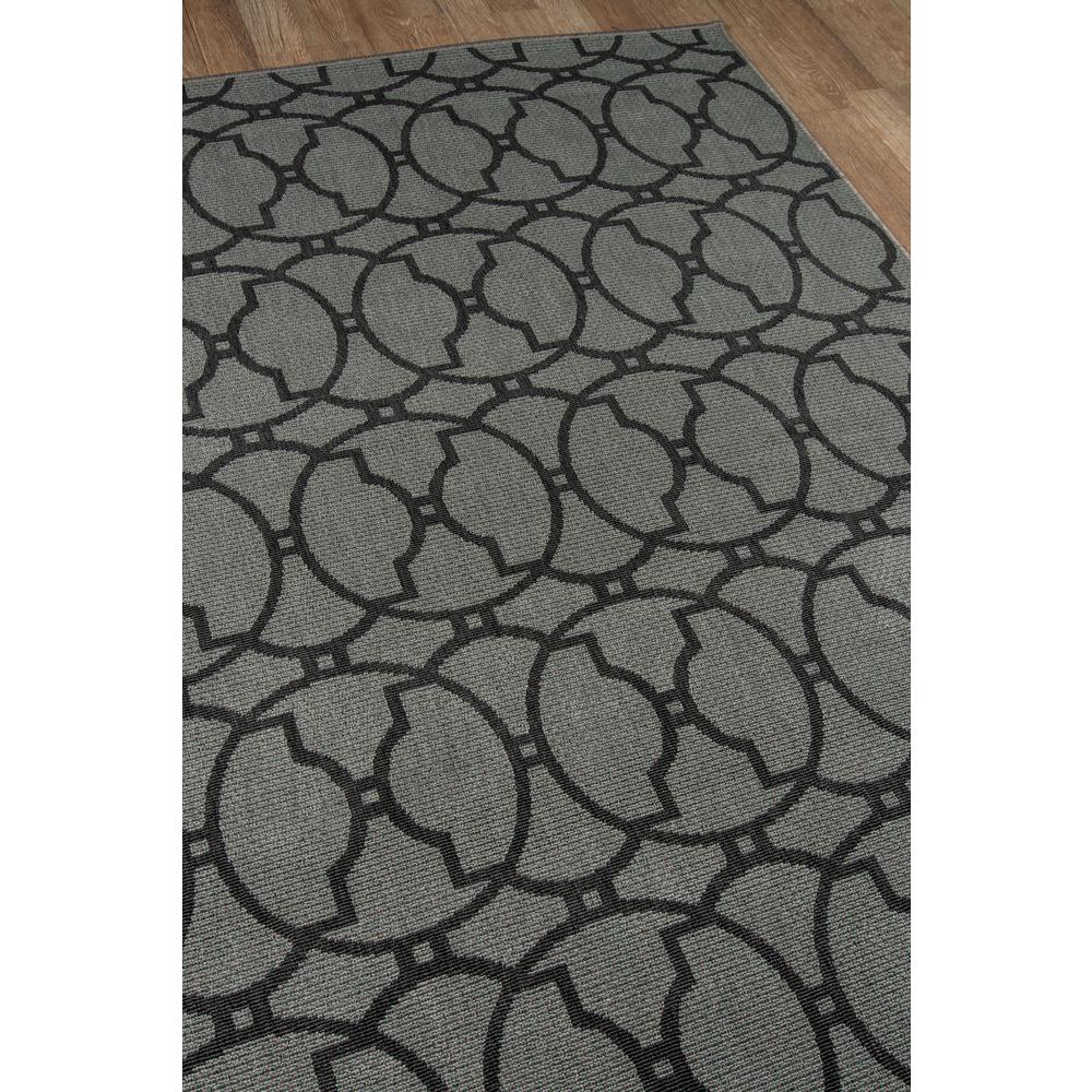 Contemporary Rectangle Area Rug, Charcoal, 5'3" X 7'6". Picture 2