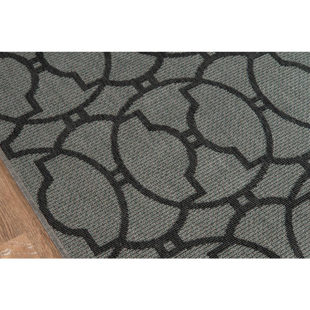 Contemporary Rectangle Area Rug, Charcoal, 5'3" X 7'6". Picture 3