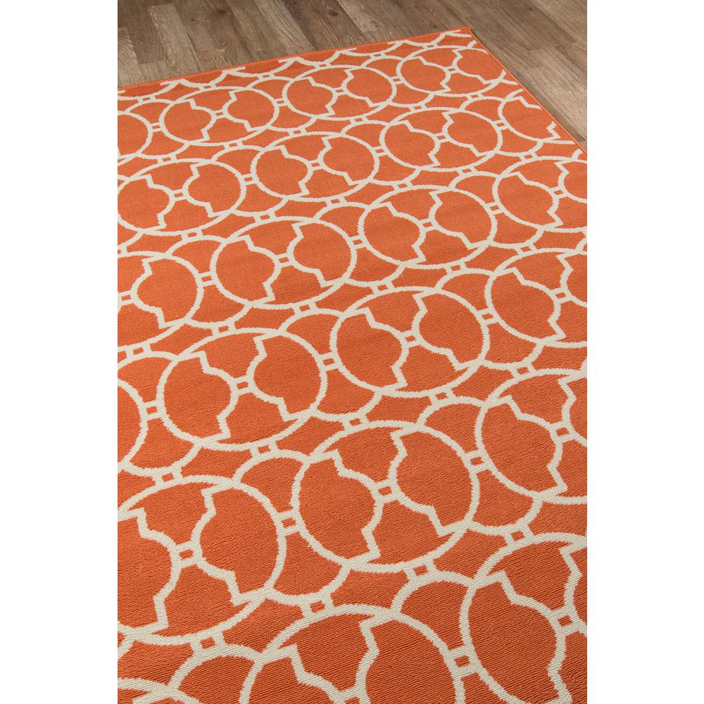 Contemporary Rectangle Area Rug, Orange, 5'3" X 7'6". Picture 2