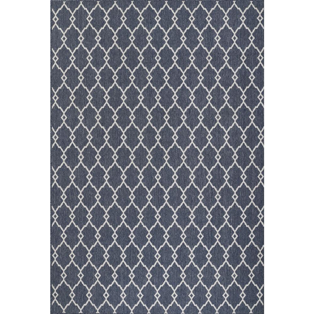 Contemporary Rectangle Area Rug, Denim, 5'3" X 7'6". Picture 1