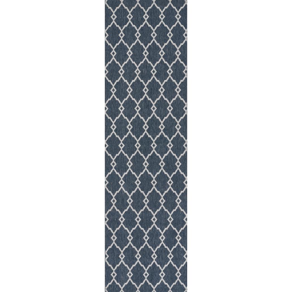 Contemporary Rectangle Area Rug, Denim, 5'3" X 7'6". Picture 5