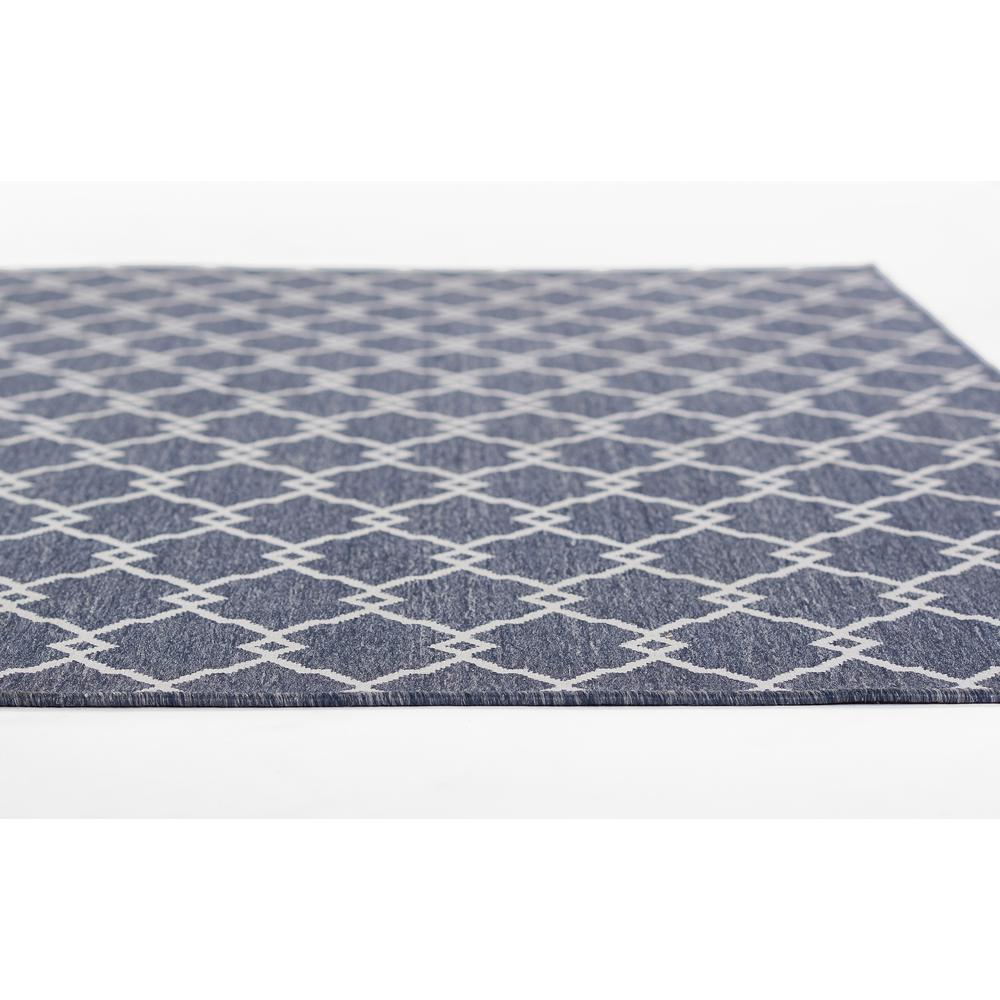 Contemporary Rectangle Area Rug, Denim, 5'3" X 7'6". Picture 6